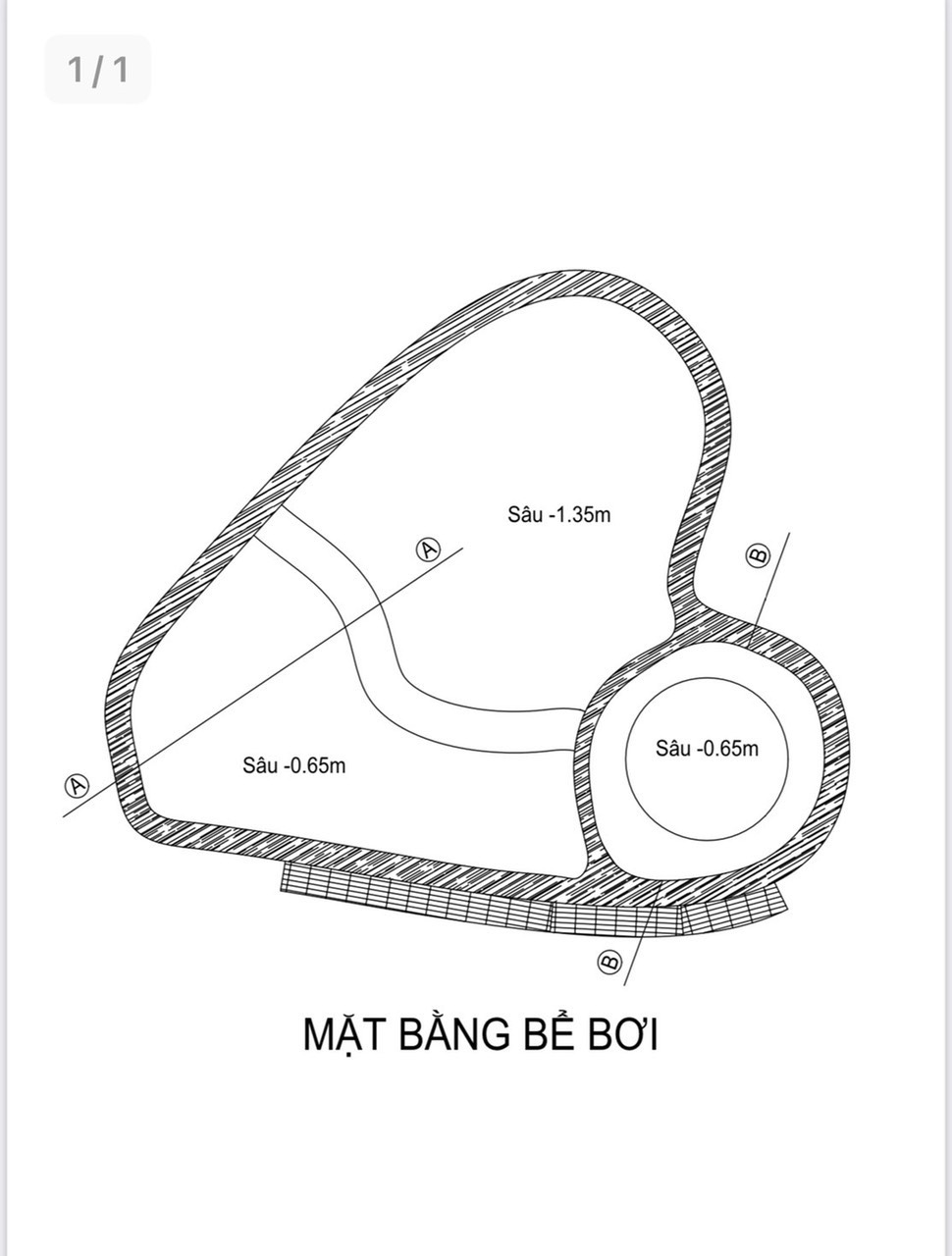 bản vẽ bể bơi