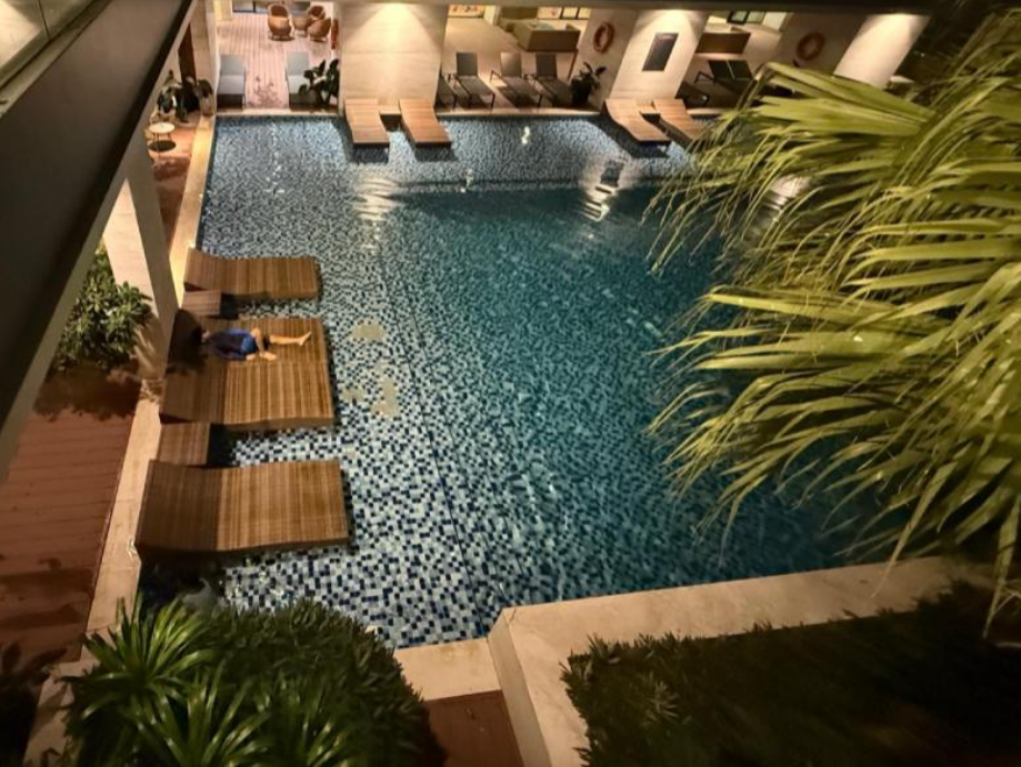 bể bơi đã hoàn thiện