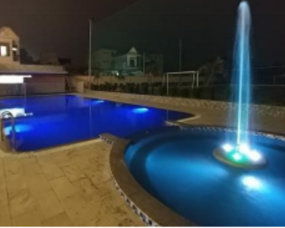 Bể bơi đã hoàn thiện
